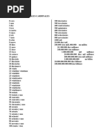 Los Numerales Cardinales 1