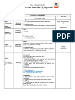 Sjkt Ladang Kelan தே சிய வகை தே ளன் தே ட்டத் மிழ்ப்பள்ளி: Lesson Plan Year 2 Week: Topic Remarks