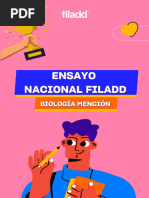 Biología Mención - Ensayo Nacional de Verano - Preu Filadd