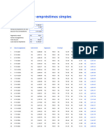 Calculadora de Empréstimo Simples e Tabela de Amortização