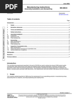 Manufacturing Instructions SN 200-6: Assembly/installation and Dismantling