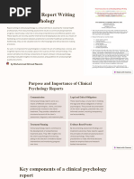 Introduction To Report Writing in Clinical Psychology: by Muhammad Ahmad Naeem