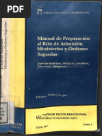 01 Manual de Preparacion Al Rito de Admision Ministerios y Ordenes Sagradas - TM 1