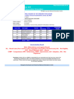 Secondary School Examination (Class X) 2023