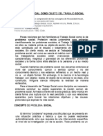 El Problema Social Como Objeto Del Trabajo Social