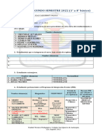 Informe de Curso 2°A Cierre Del Segundo Semestre 2022