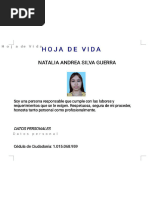 Hoja de Vida Natalia