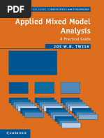 (Practical Guides To Biostatistics and Epidemiology) Jos W. R. Twisk - Applied Mixed Model Analysis - A Practical Guide-Cambridge University Press (2019)