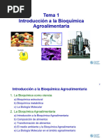 Tema 1 BA Introducción A La Bioquímica Agroalimentaria 22 - 23