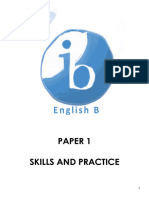 English B Paper 1 Guidelines and Practice