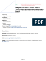 High-Performance Hydrochromic Cotton Fabric Fabricated With Cocl2/Waterborne Polyurethane For Air Humidity Detection