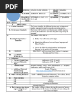 Sample Math Lesson Plan