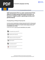 Self-Assessment First or Peer-Assessment First