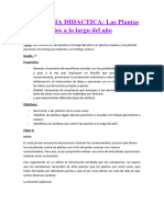 Secuencia Didactica. Los Cambios en Las Plantas A Lo Largo Del Año (Plantas Anuales y Perennes) - Tercer Grado