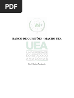 BANCO DE QUESTÕES - MACRO UEA - (2010 A 2019)