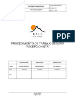 PRO-ADM-001 Procedimiento de Trabajo Seguro Recepcionista