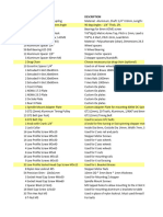 Charging Ox Parts List