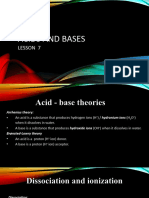 Lesson 2 Acids and Bases