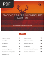 Placement and Internship Brochure 2023-24