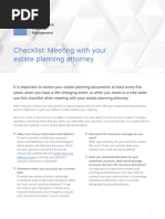 Estate Planning Attorney Checklist