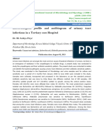 Bacteriological Profile and Antibiogram of Urinary Tract Infections in A Tertiary Care Hospital