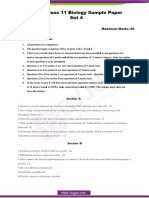 CBSE Class 11 Biology Sample Paper Set 4