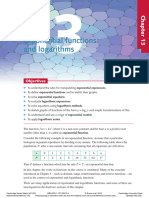 Chapter 13 Exponential Functions and Logarithms