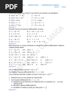 TD - Equations Différentielles