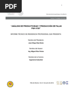 Analisis de Productividad y Producción de Palas P&H 4100 Juan Diego Díaz Deniz