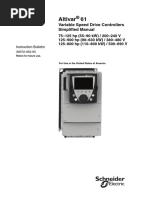 Altivar 61: Variable Speed Drive Controllers Simplified Manual