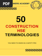 50 CONSTRUCTION HSE Terminologies 