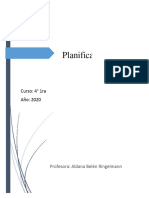 Planificacion de Biologia 4° Sec 10 2022