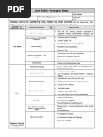 Job Safety Analysis For Spading