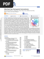 Woods Robinson Et Al 2020 Wide Band Gap Chalcogenide Semiconductors