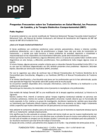 DBT - Preguntas Frecuentes Sobre Tratamientos DBT