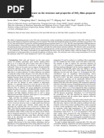 Micro Nano Letters - 2020 - Zhao - Effect of Sputtering Pressure On The Structure and Properties of SiO2 Films Prepared