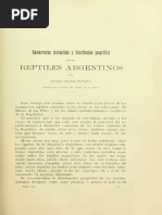 Enumeración Sistemática y Distribución Geográfica de Los Reptiles Argentinos, Por Julio Koslowsky