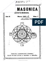 Vida Masónica 1927 Año II 1 Marzo