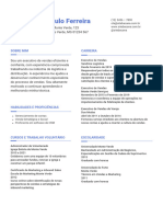 Currículo de Executivo de Vendas Limpo Linhas Branco e Azul - 20240319 - 142803 - 0000