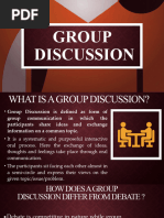 Group Discussion's