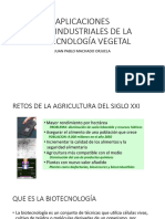 Aplicaciones Agroindustriales de La Biotecnología Vegetal