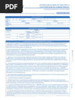 Formato Autorizacion Medio de Pago