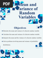 Mean and Variance of Random Variable