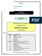 KZN Maths Lit Common Test GR12 MG March 2024 Final