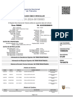 Certificado Unico Vehicular