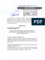 Proyecto de Ley para Fomentar Igualdad de Derechos Laborales de Trabajadores CAS