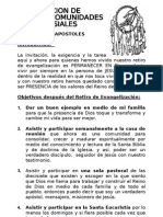 Creación de Pequeñas Comunidades Eclesiales