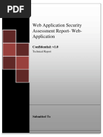 Sample Web Application Security Assessment