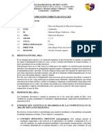 Planificación Anual 1 y 2 - Ed. Religiosa