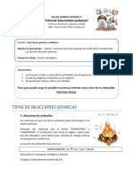 Taller Reacciones Químicas Décimo 2024